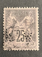 FRANCE A N° 97 Sage AF 71 Décalé Indice 5 Perforé Perforés Perfins Perfin !! - Autres & Non Classés