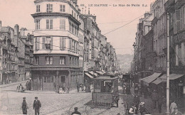 Le Havre - Tramway - Postes Et Telegraphes - Rue De Paris    -  CPA °J - Non Classificati