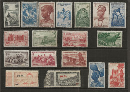 AFRIQUE OCCIDENTAL FRANCAISE SENEGAL 18TIMBRES - Senegal (1960-...)