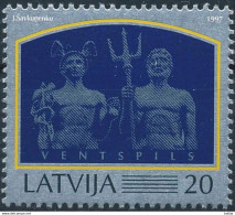 Mi 458 ** MNH / Ventspils Commercial Harbour / Greek, Roman Gods Hermes & Neptune - Lettland