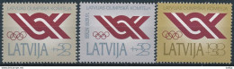 Mi 323-25 ** MNH / National Olympic Committee / Semi-postal - Latvia