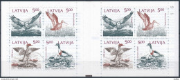 Mi 340-43, MH 1 ** MNH / Mare Balticum Booklet / Birds, Joint Issue, Slania - Letonia