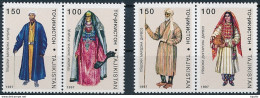 Mi 120-23 MNH ** Folk Costumes Trachten - Tayikistán