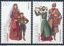 Mi 351-52 MNH ** Traditional Folk Costumes Trachten - Arménie