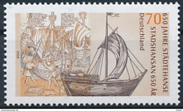 Mi 2558 MNH ** Joint Issue Sweden / Hanseatic League 650th Anniversary - History, Politics, Ship - Ongebruikt