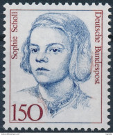 Mi 1497 MNH ** / Student Anti-Nazi Political Activist Sophie Scholl White Rose / Notable Women Woman - Ungebraucht