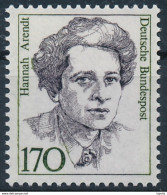 Mi 1391 MNH ** / Philosopher Political Theorist Hannah Arendt Jewish / Notable Women Woman - Nuevos