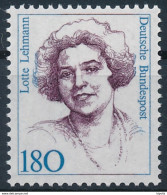 Mi 1427 MNH ** / Opera Soprano Singer Lotte Lehmann / Notable Women Woman - Nuovi