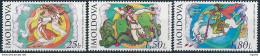 Mi 350-52 MNH ** / Fairy Tale Characters Mythology - Ileana Cosânzeana, Făt-Frumos, Harap Alb - Moldawien (Moldau)