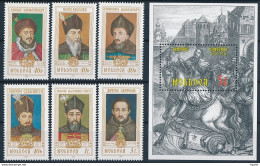 Mi 409-14 + Block 25 MNH ** / Moldovan Rulers, History Of Moldova, Principality Moldavia - Moldavie