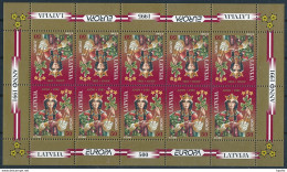 Mi 415 MNH ** Sheetlet / CEPT Europa Peace & Freedom Spidola - Lettonia