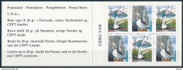 Mi MH 4 MNH ** Booklet / Sea Birds, Arctic Tern, Sterna Paradisaea, Black-legged Kittiwake, Rissa Tridactyla, Gull - Färöer Inseln