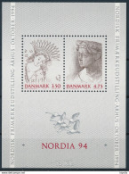 Mi Block 8 ** MNH Church Fresco Queen Margrethe I Västra Sallerup Scania Sweden / St. Anne's Museum Lübeck Germany - Nuevos