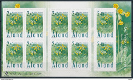 Mi 156 Small Sheet ** MNH / Flowers Cowslip Primula Veris Flora Fauna / Self-adhesive - Aland