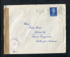 "NIEDERLANDE" 1951, Brief Mit "ZENSUR" (Oesterreichische Zensurstelle) Ex Eindhoven Nach Wien (A2042) - Storia Postale