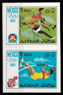 1968 Ajman "Mexico 68" Olyimpic Games Set MNH** Tr160 - Ete 1968: Mexico