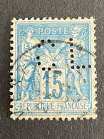 FRANCE C N° 90 Sage CL 218 Perforé Perforés Perfins Perfin Superbe ! - Otros & Sin Clasificación