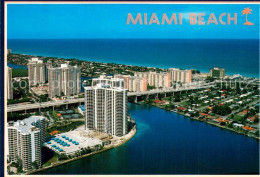 73745453 Miami_Beach Fliegeraufnahme Intracoastal-Waterway Marco-Polo-Hotel And  - Altri & Non Classificati