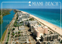 73745451 Miami_Beach Fliegeraufnahme Shawnee Resort And Fontainebleau Hilton Wit - Autres & Non Classés