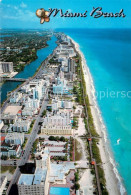 73745450 Miami_Beach Fliegeraufnahme Beach And Waterway To The Fontainebleau - Altri & Non Classificati