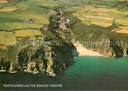 73745327 Porthcurno And The Minack Theatre Aerial View Porthcurno - Autres & Non Classés