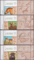 2024, Romania, Extinct Species, Antelopes, Cattle, Elks, Horses, Mammals, 4 Stamps+Label, MNH(**), LPMP 2453 - Neufs