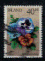 Islande - "Fleur D'été : Pensées" - Oblitéré N° 895 De 2000 - Usados