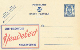 BELGIUM PPS 50C BLUE "SCEAU D'ETAT" SBEP PUBLIBEL 575 HEUDEBERT NF. UNUSED - Werbepostkarten