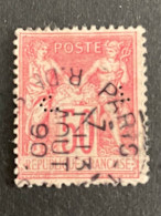 FRANCE C N°98 Sage CL 188 Perforé Perforés Perfins Perfin !! - Otros & Sin Clasificación