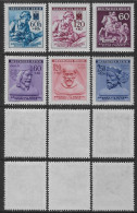 Bohemia Moravia 1942-1943 Red Cross Stamp Day Winter Charity Mi N.111-116 3 Complete Sets MNH ** - Nuevos