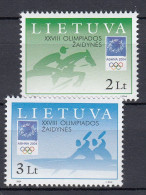 LITHUANIA 2004 Olympic Games MNH(**) Mi 855-856 #Lt992 - Lituania