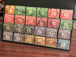 GB Pre Decimal Postage Due Used Stamps To 1 Shillings - Postage Due