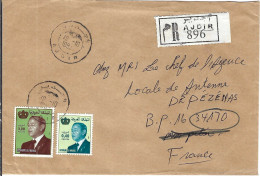 MAROC Ca.1983: LSC Rec. De AJDIR Pour Pézenas (France) - Morocco (1956-...)