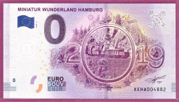 0-Euro XEHA 2019-6 MINIATUR WUNDERLAND - HAMBURG - KROKODIL ALPEN - Private Proofs / Unofficial