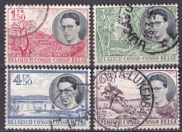 Belgisch Kongo Satz Von 1955 O/used (A5-15) - Usati