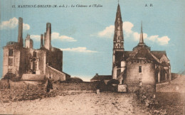 MARTIGNE- BRIAND - Le Château Et L'église - Andere & Zonder Classificatie