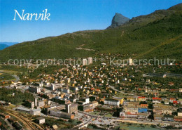 73714408 Narvik Norway Sentrum Sett Fra Fly  - Norvegia