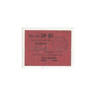 NOTGELD - HOHENSALZA - 50 Pfennig Tissu - RARE (H083) - [11] Emissions Locales