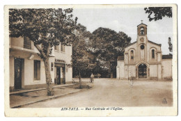 Ain Taya, Rue Centrale Et L'église (A17p39) - Autres & Non Classés