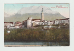 BELLUNO:  PANORAMA  COL  MONTE  SERVA  -  FP - Belluno