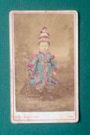 CDV PHOTO Ancienne Colorisé Peinte ENFANT Chrétien Vittenet à GRAY Déguisement - Sonstige & Ohne Zuordnung