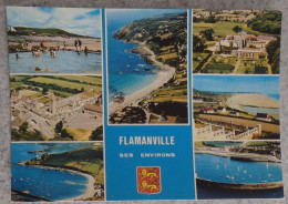 50 Manche CPM Flamanville Et Ses Environs Multivues  écusson Blason - Andere & Zonder Classificatie