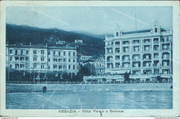 Aq282 Cartolina  Abbazia Hotel Palace E Bellevue Croazia - Sonstige & Ohne Zuordnung