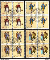 1990 PRO PATRIA  Blocs De 4 Obl. 1er Jour SBK 15,- - Used Stamps