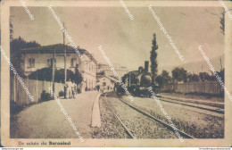 Az237 Cartolina Un Saluto Da Baronissi Stazione Treno Salerno Campania Super!! - Salerno