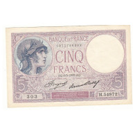 5 FRANCS VIOLET 04-05-1933 SUP Fayette 3.17 - 5 F 1917-1940 ''Violet''