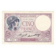 5 FRANCS VIOLET 06-07-1933  SUP Fayette 3.17 - 5 F 1917-1940 ''Violet''