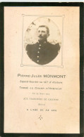 080524B - FAIRE PART DE DECES Caporal Fourrier 147e Infanterie Tranchées Calonne 1915 MONMONT Photo Militaria WW1 - Décès