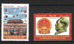 PAKISTAN. N°998-9 De 1999. Mao. - Mao Tse-Tung