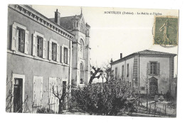 Montélier, La Mairie Et L'église (A17p39) - Other & Unclassified